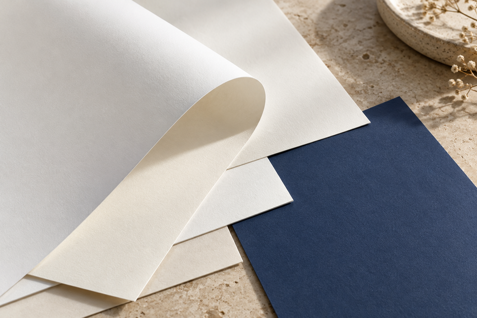 Super-smooth paper paper sample illustration