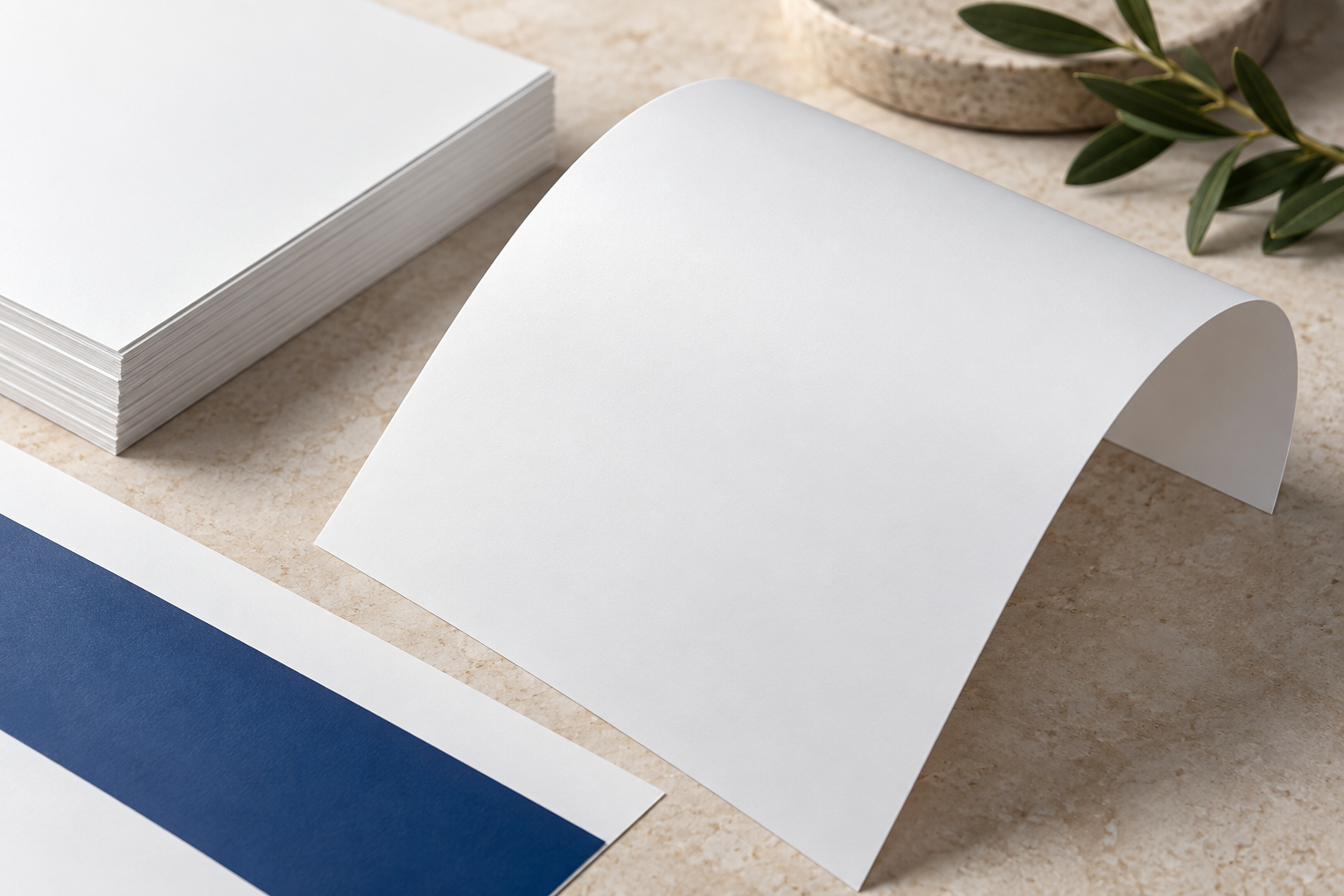 Synthetic paper paper sample illustration